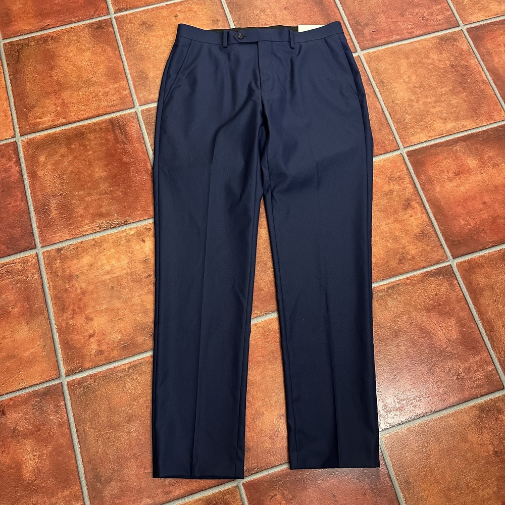 NWT Alfani Navy Men’s Dress Pants Size 34x32